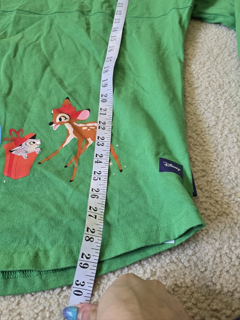 Disney Parks Classics Disneyland Holiday Greetings Spirit Jersey Green Adult NEW - Picture 14 of 15